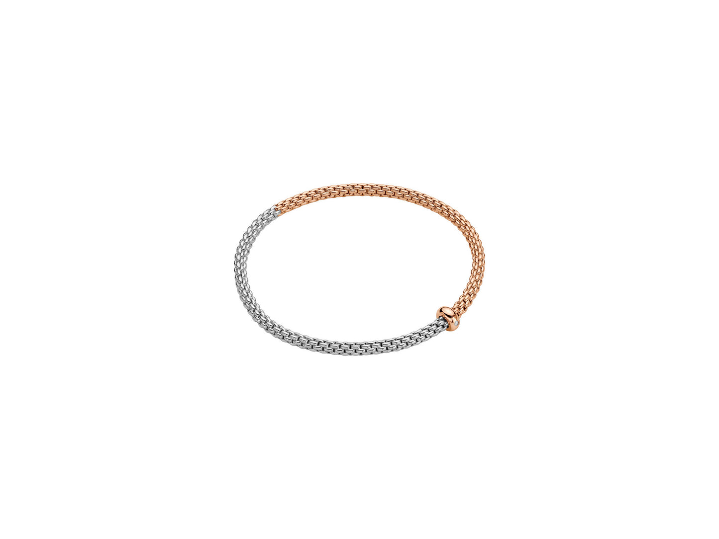 18k Rose and White Gold Bracelet