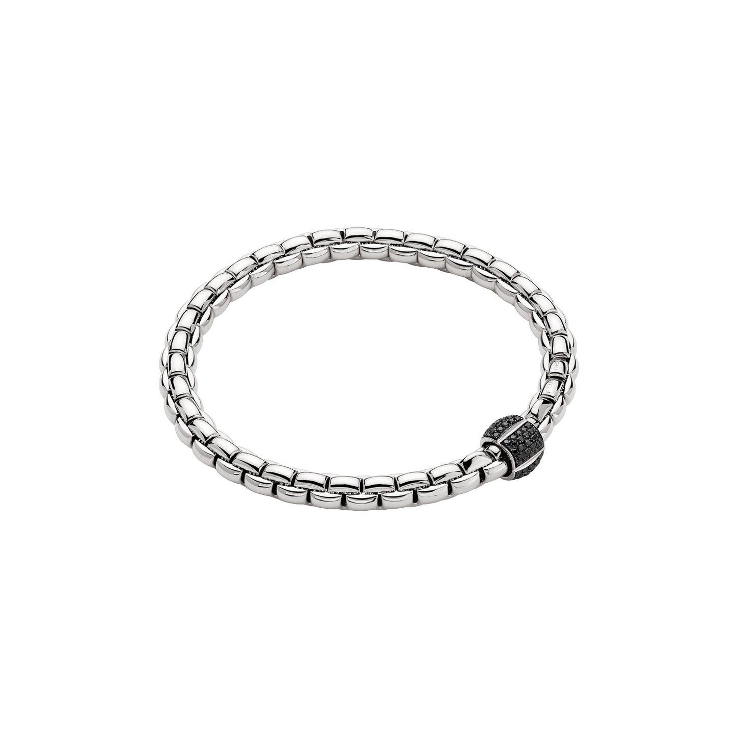 18k White Gold Black Diamond Bracelet