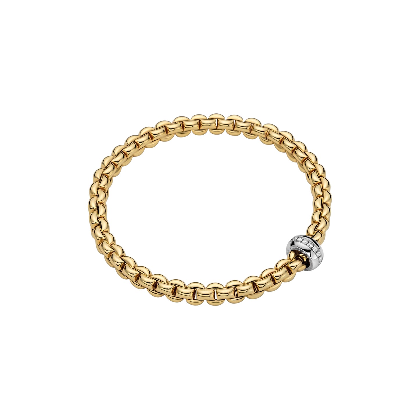 18k Yellow and White Gold Bracelet