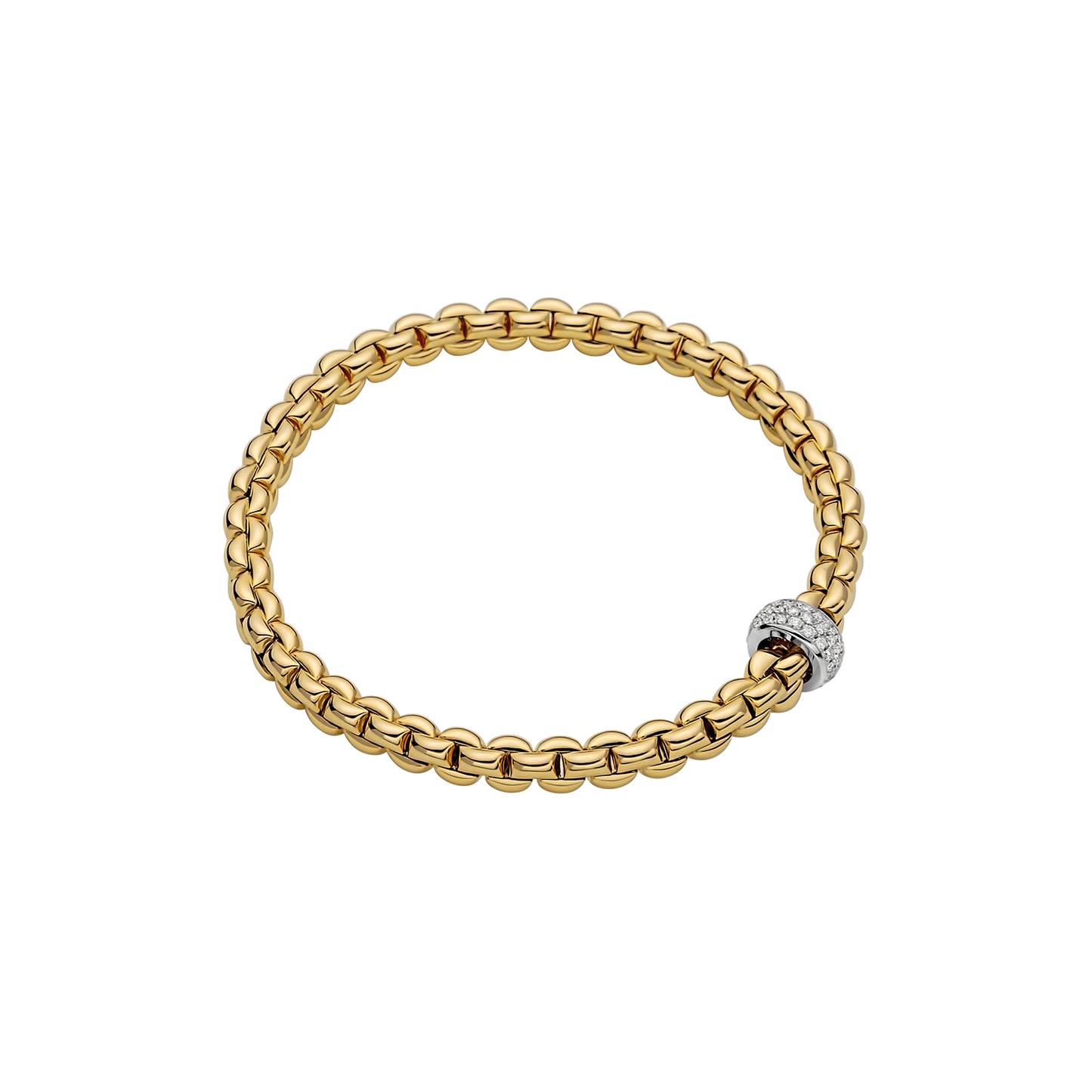 18k Yellow and White Gold Bracelet