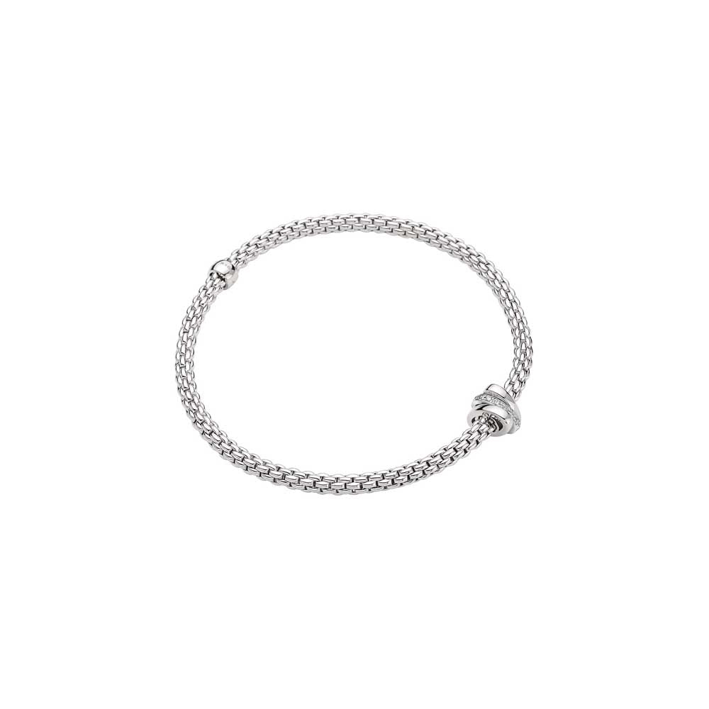 18k White Gold Prima Flex'it Diamond Bracelet