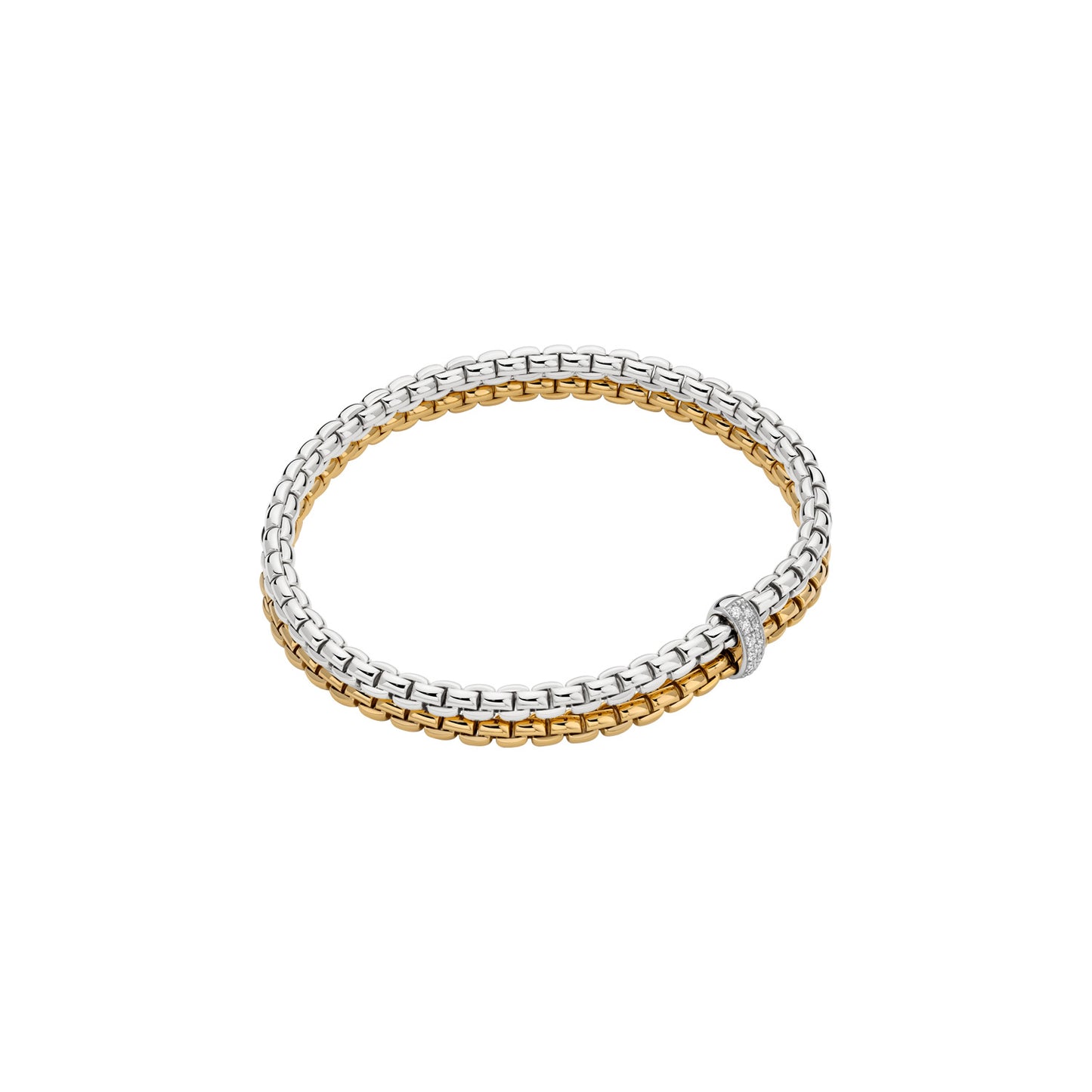 18k White and Yellow Gold Bracelet