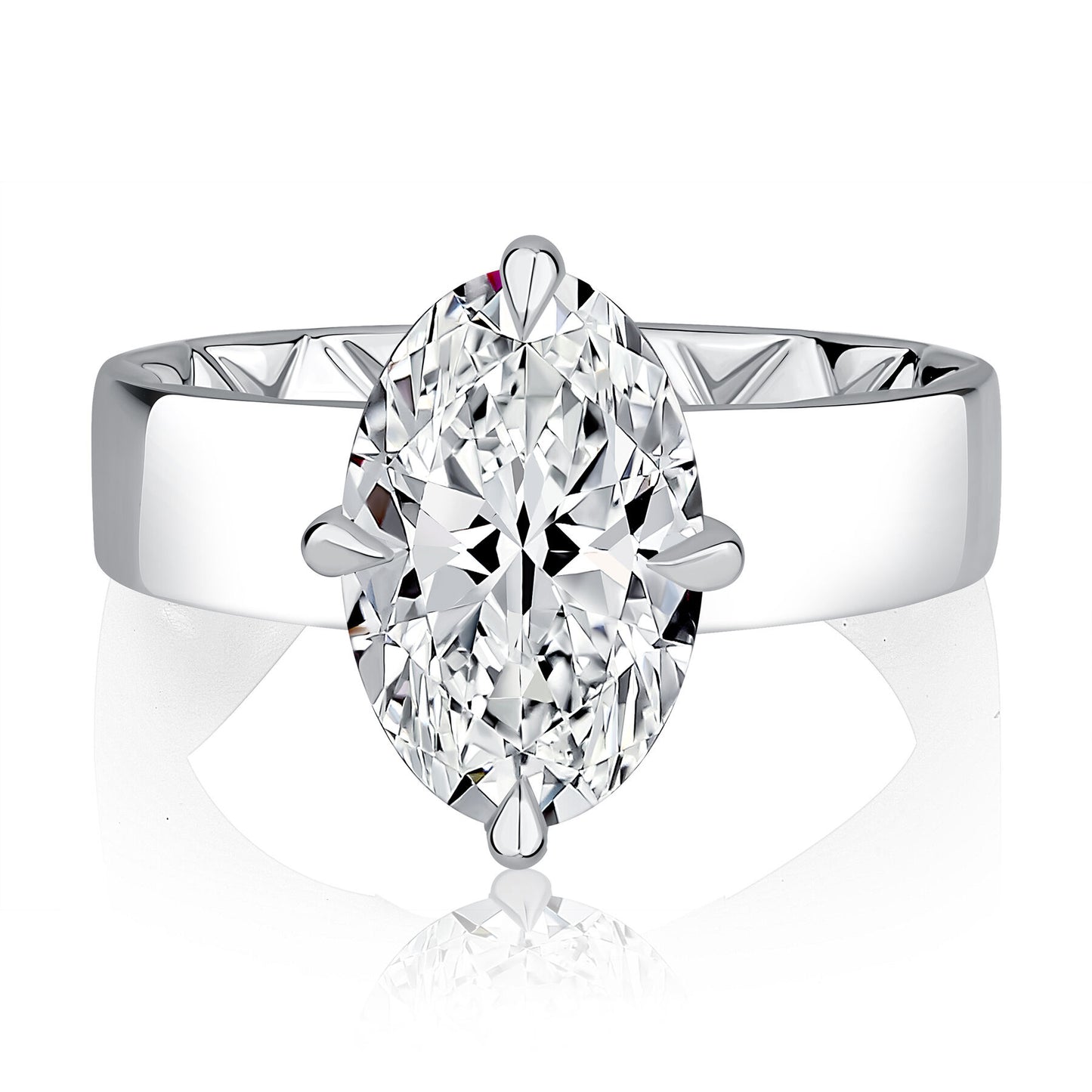 Oval Solitaire Engagement Ring