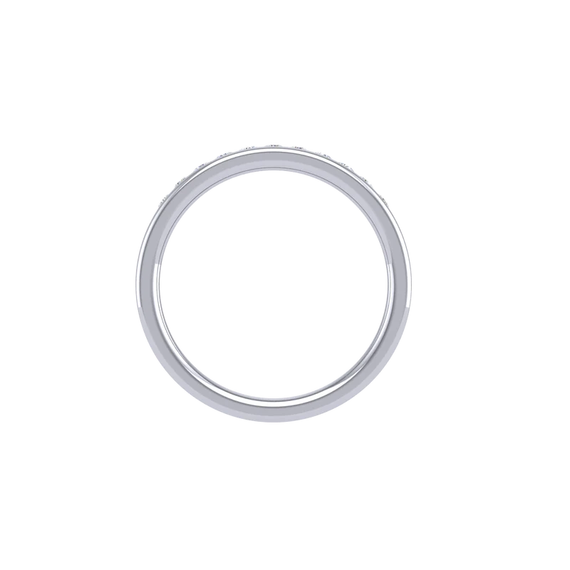 18k White Gold Diamond Band