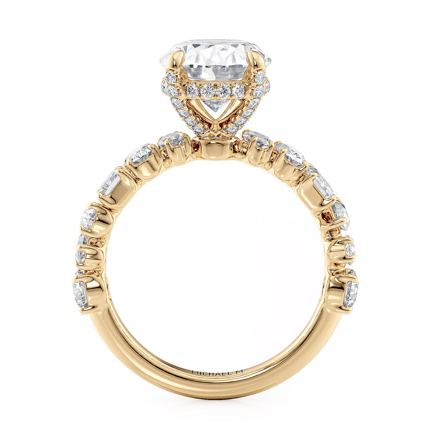 18k Yellow Gold Multi Shaped Engagement Ring