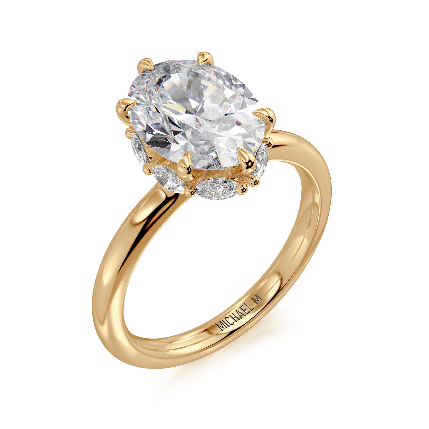 18k Yellow Gold Engagement Ring