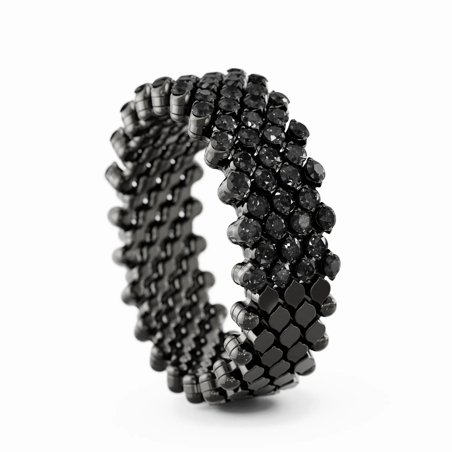 Black Gold and Black Diamond Ring