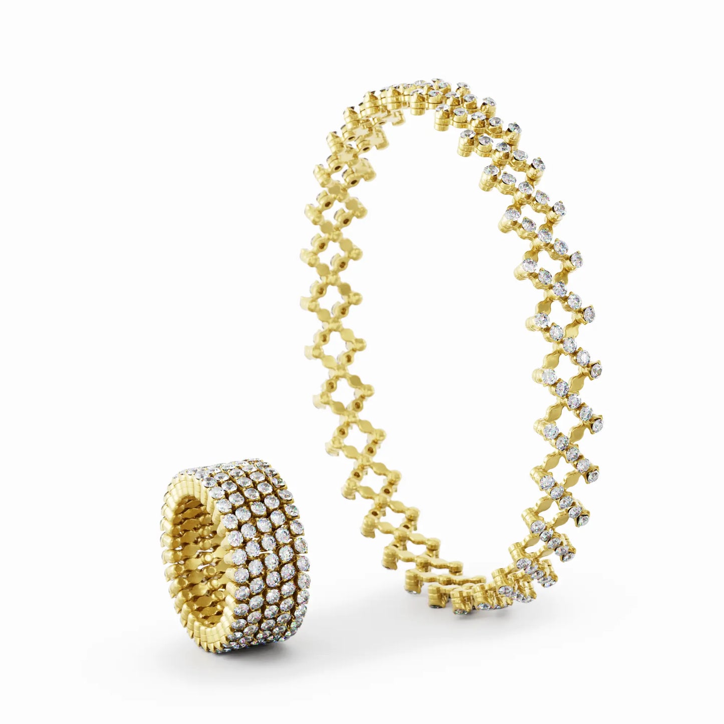 18k Yellow Gold Ring to Bracelet