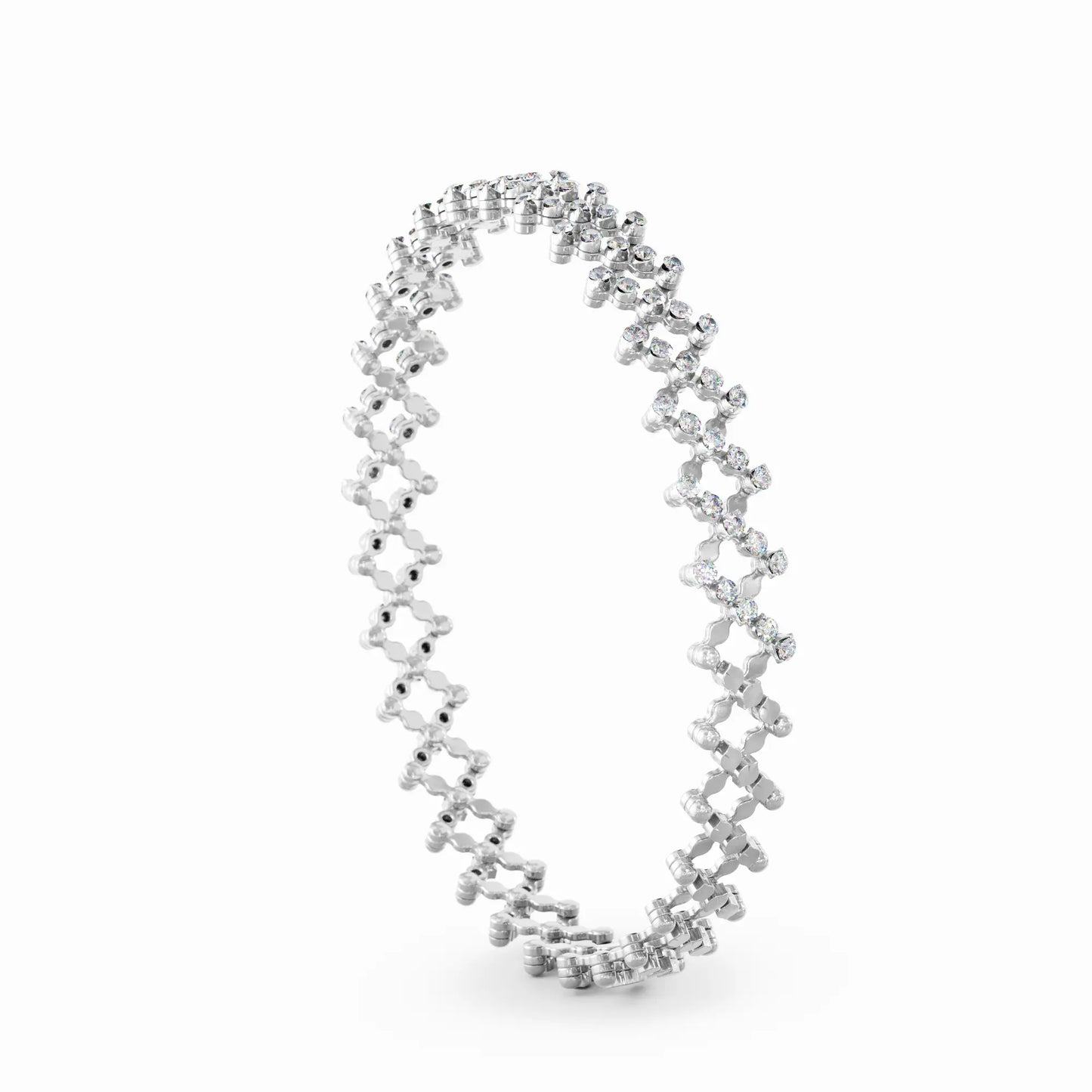 18k White Gold Ring to Bracelet