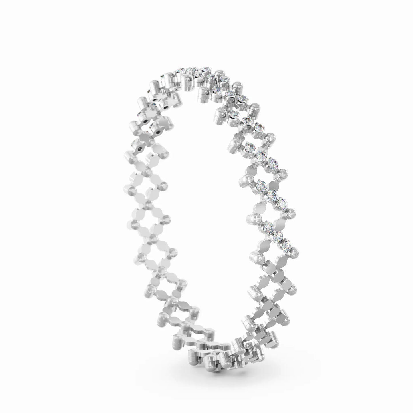 18k White Gold Ring to Bracelet