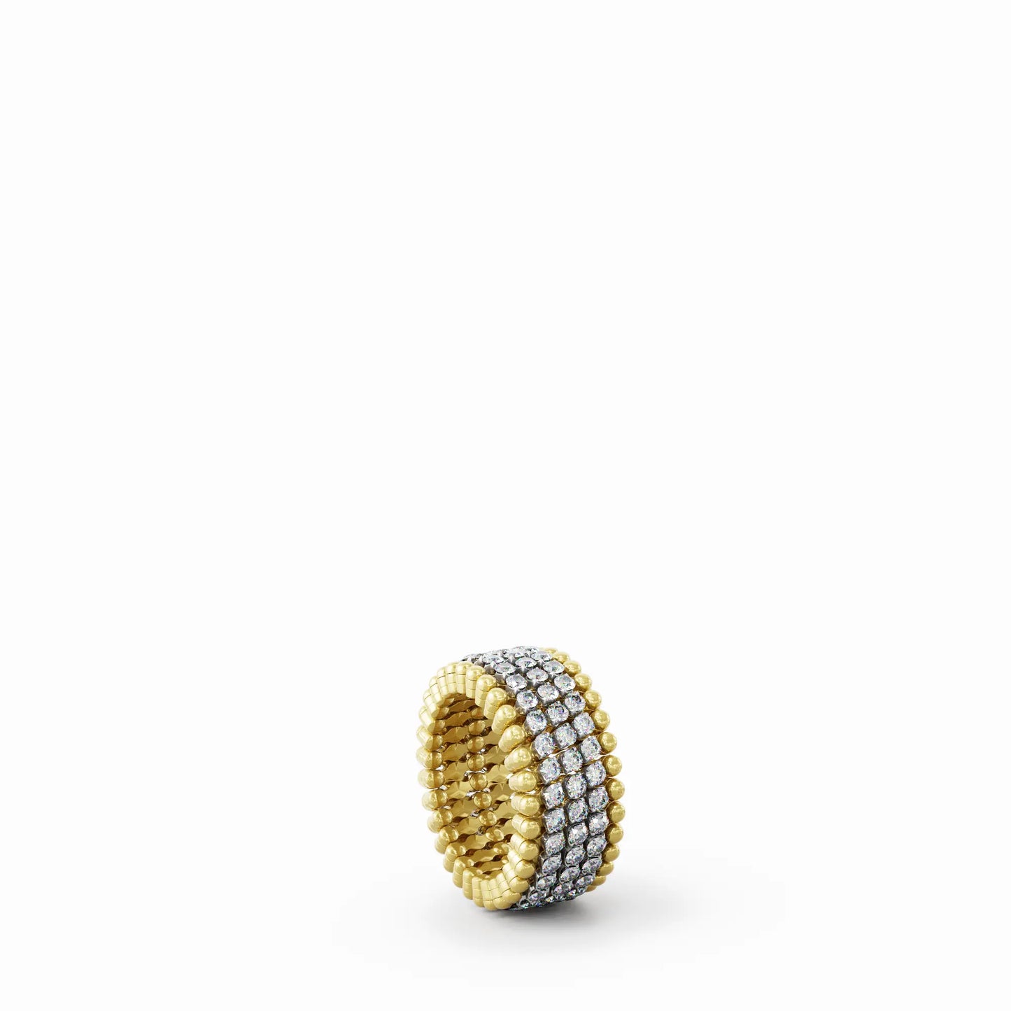 18k Yellow and White Gold Ring to Bracelet