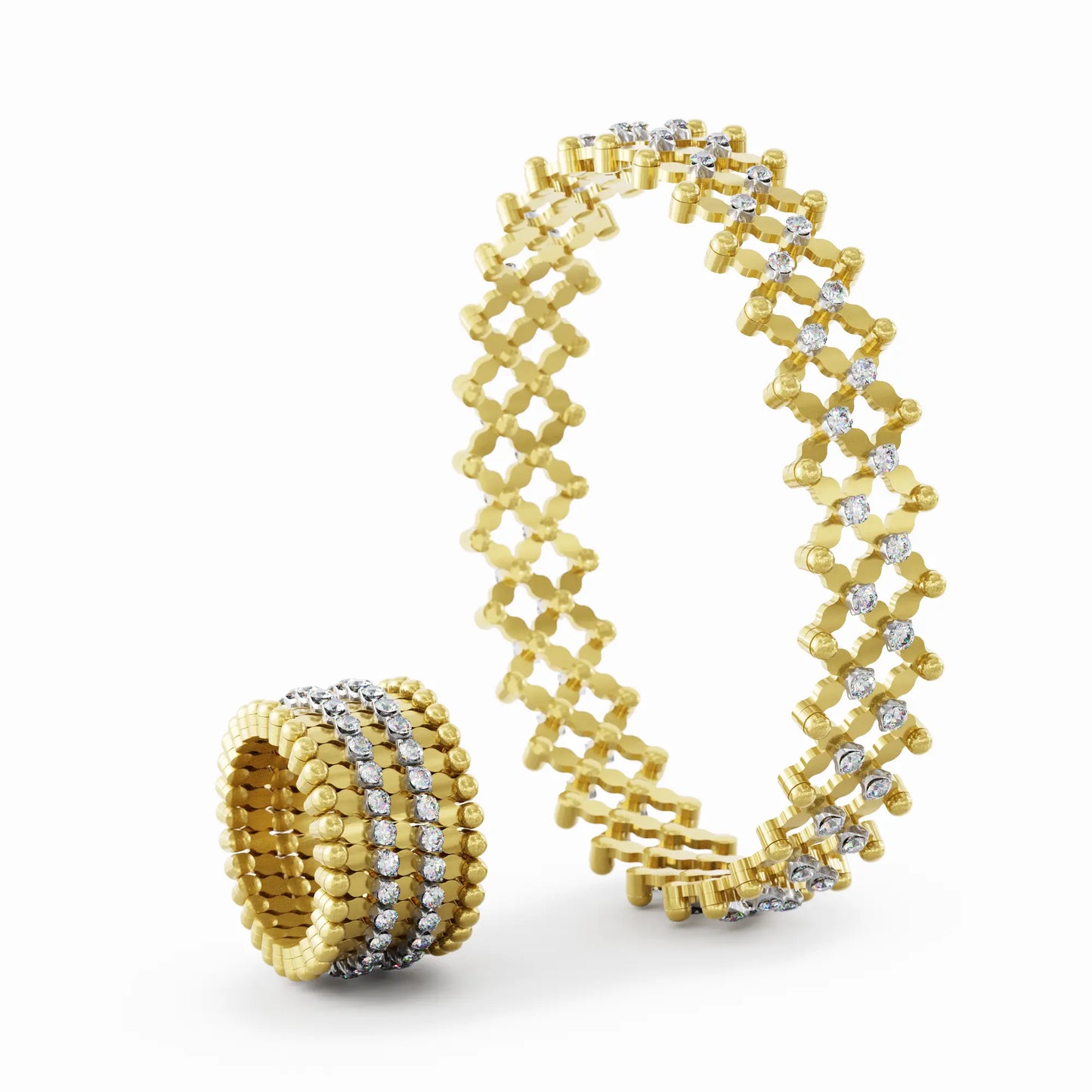 18k Yellow Gold Ring to Bracelet