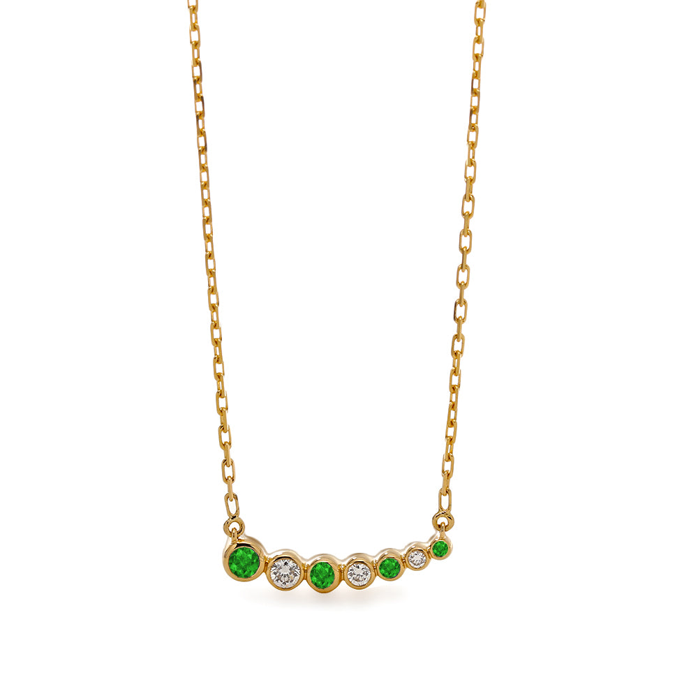Diamond and Emerald Necklace
