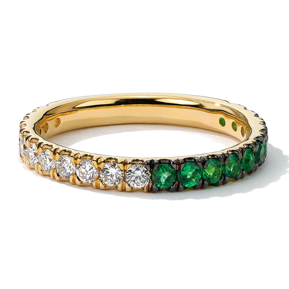 Diamond and Emerald Ring