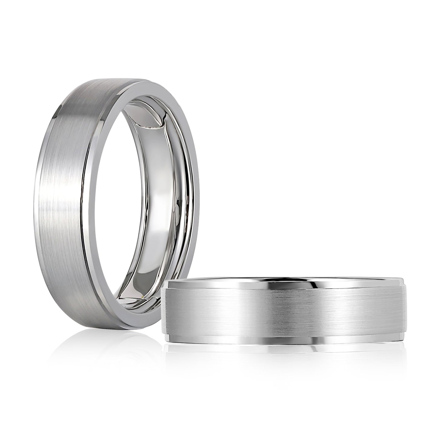 Gent's White Gold 6mm Wedding Band