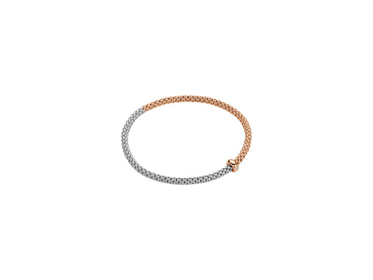 18k Rose and White Gold Bracelet