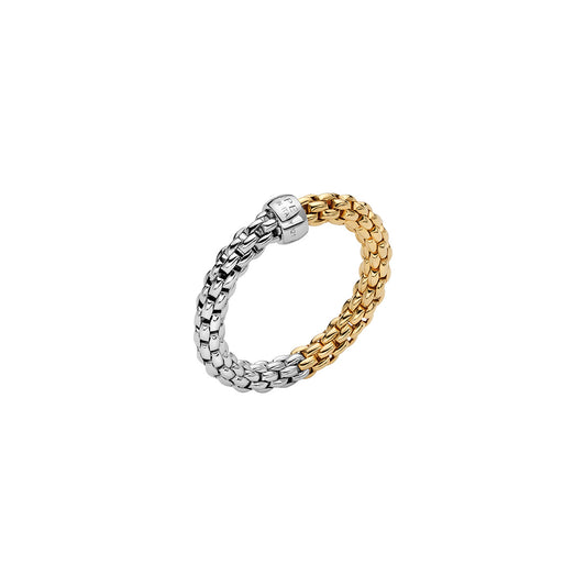 18k White and Yellow Gold Ring