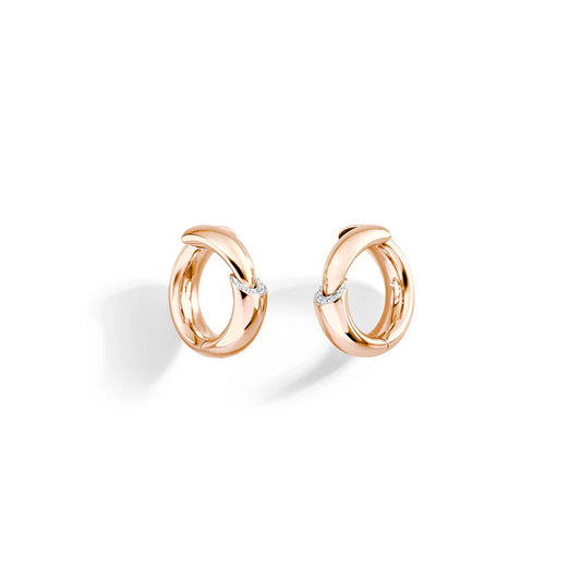 18k Rose Gold Hoop Earrings