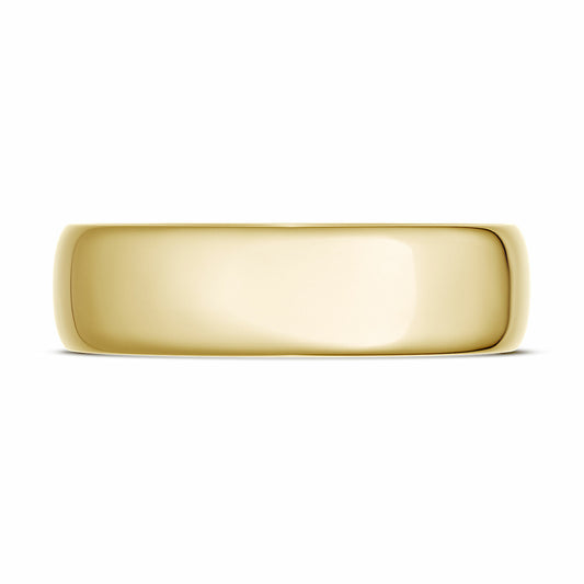 Classic Rounded in High Polish Finish Wedding Band