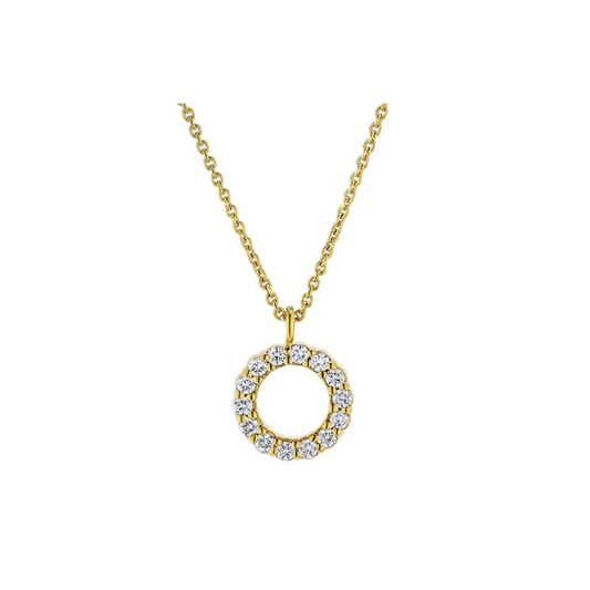 18kt Yellow Gold Round Necklace