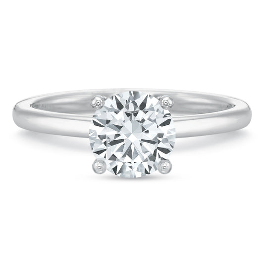 Platinum Round Solitaire Engagement Ring