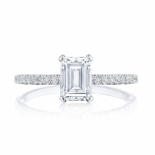 Simply Tacori Emerald Solitaire Engagement Ring