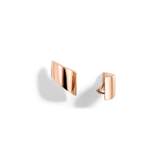 18k Rose Gold Vague Earclips