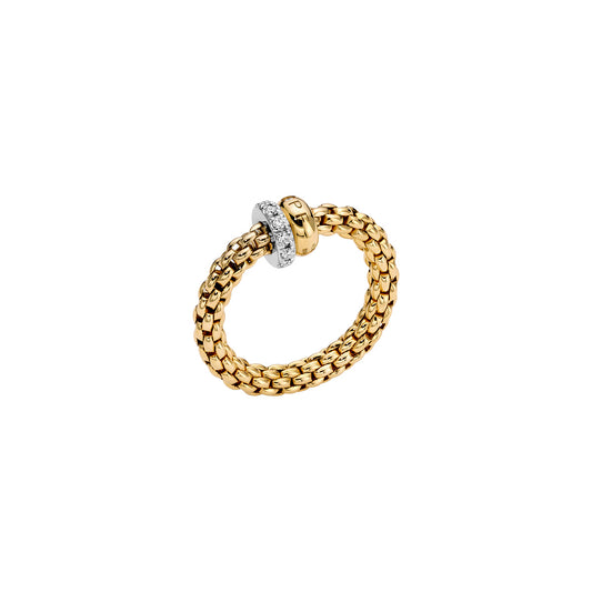 18k Yellow Gold Diamond Ring