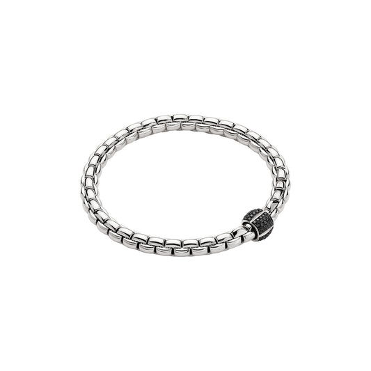 18k White Gold Black Diamond Bracelet