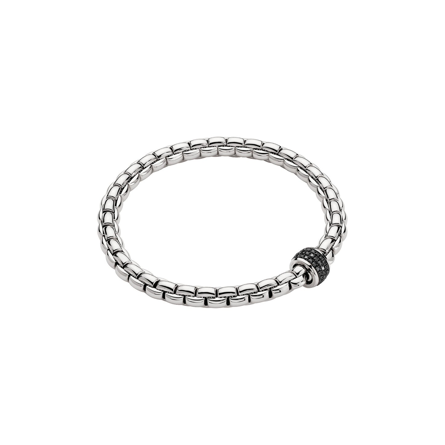18k White Gold Black Diamond Bracelet