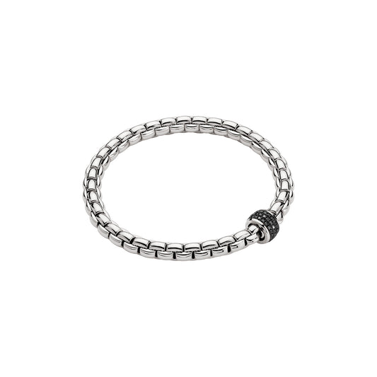 18k White Gold Black Diamond Bracelet