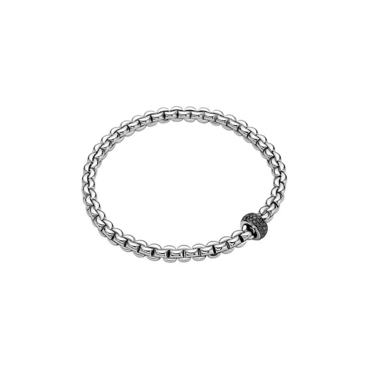 18k White Gold Black Diamond Bracelet