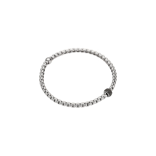 18k White Gold Black Diamond Bracelet