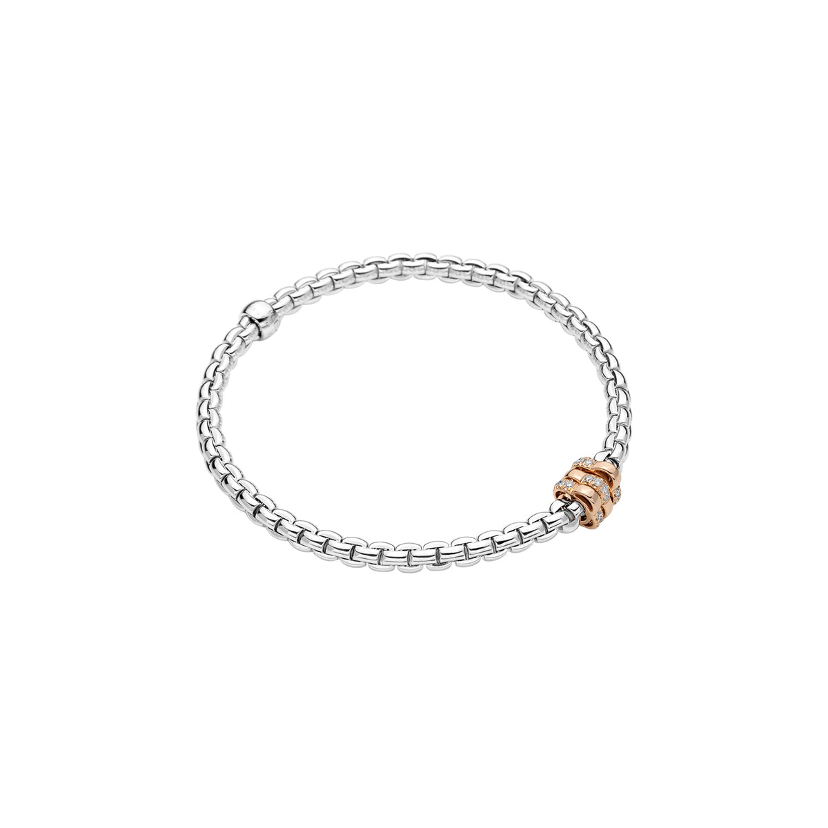 18k White and Rose Gold Bracelet