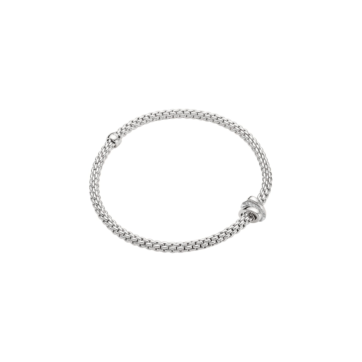 18K White Gold Diamond Bracelet