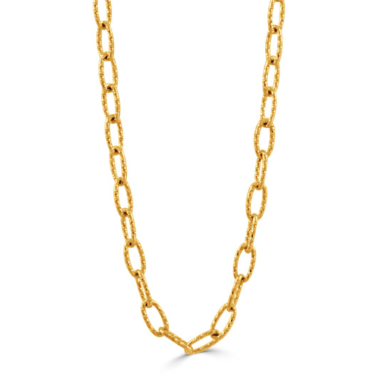 18k Yellow Gold Fancy Link Chain