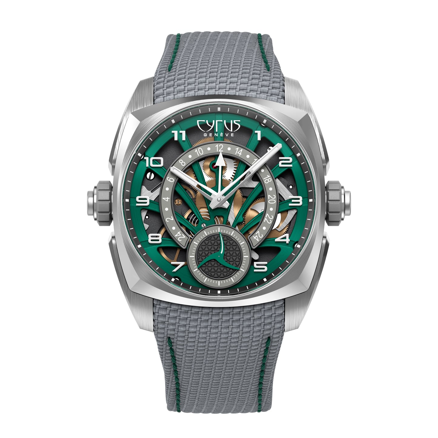KLEPCYS GMT RETROGRADE PALM GREEN