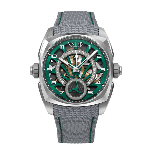 KLEPCYS GMT RETROGRADE PALM GREEN