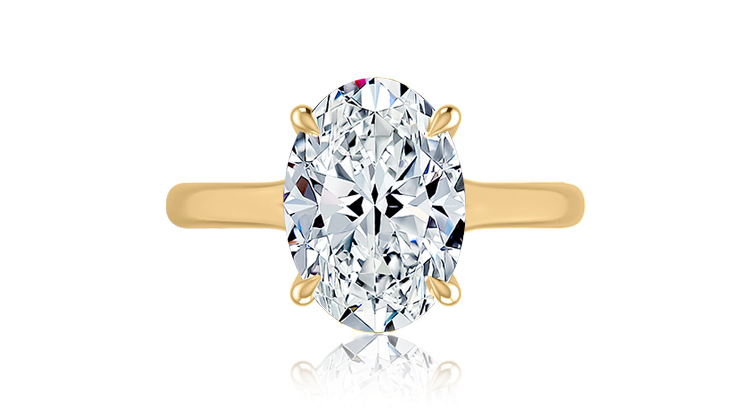 Oval Solitaire Engagement Ring