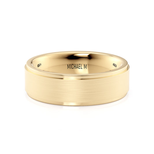18k Yellow Gold Gent's 6mm Wedding Band
