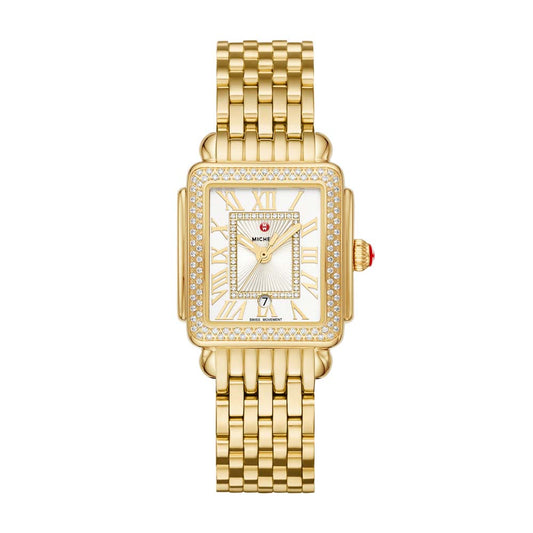 Deco Madison Mid 18K Gold Diamond Watch