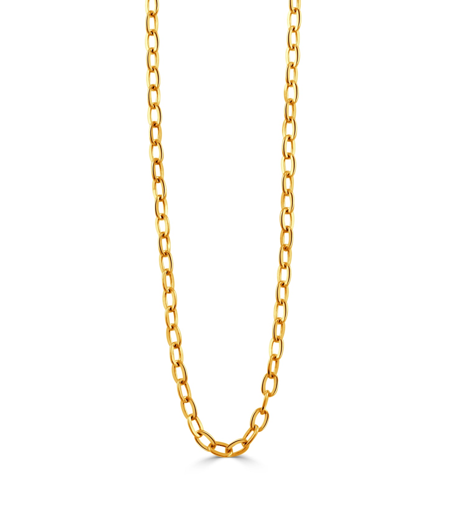 18k Yellow Gold Oval Link Chain