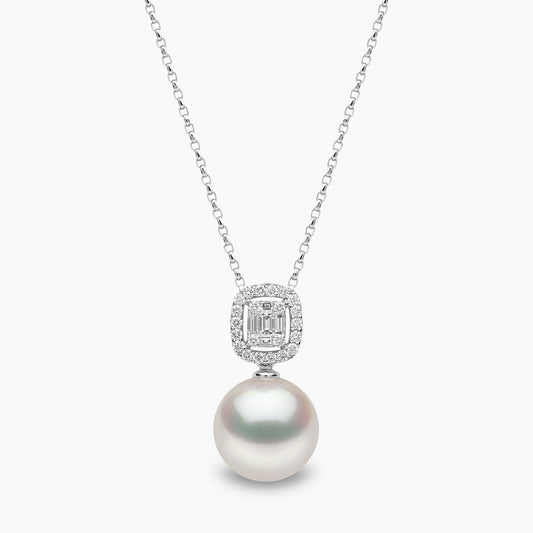 Starlight 18k White Gold South Sea Pearl and Diamond Necklace