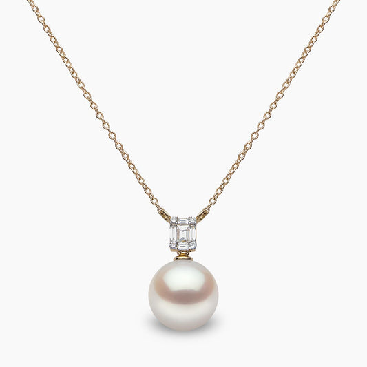 Starlight 18k Yellow Gold South Sea Pearl and Diamond Necklace