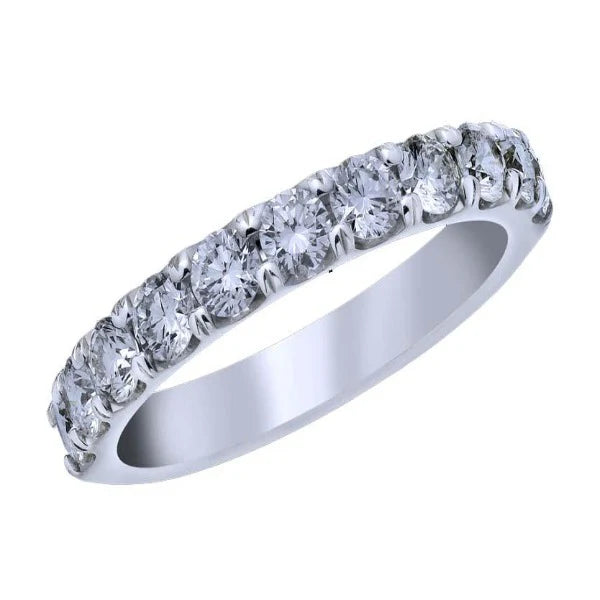 18kt White Gold Wedding Band