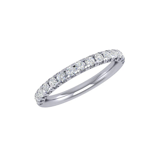 18kt White Gold Wedding Band