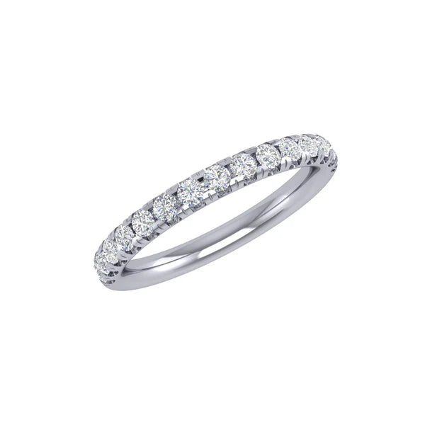 18kt White Gold Wedding Band