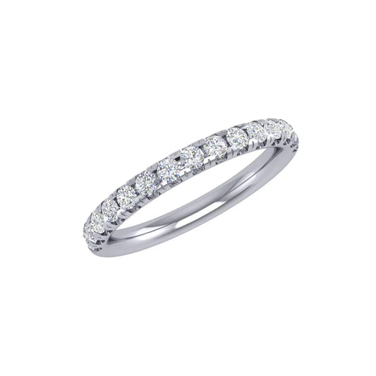 18kt White Gold Wedding Band