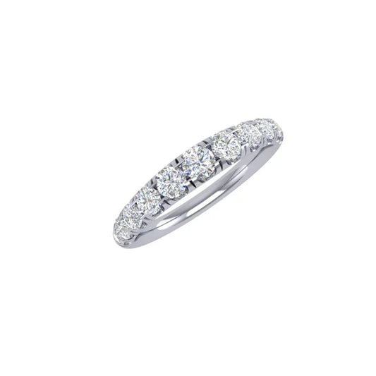 18kt White Gold Wedding Band