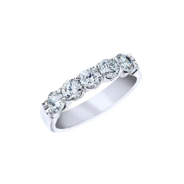 18kt White Gold Wedding Band